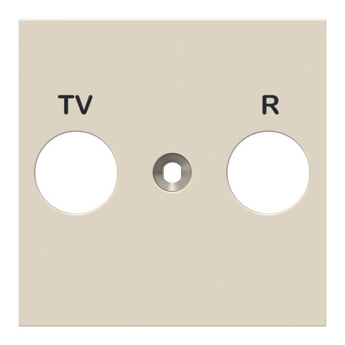 Накладка на розетку телевизионную Schneider Electric UNICA NEW, скрытый монтаж, бежевый, NU944044