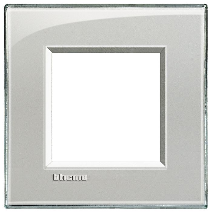 Рамка 1 пост BTicino LIVING LIGHT, горизонтальная, серое небо, LNA4802KG