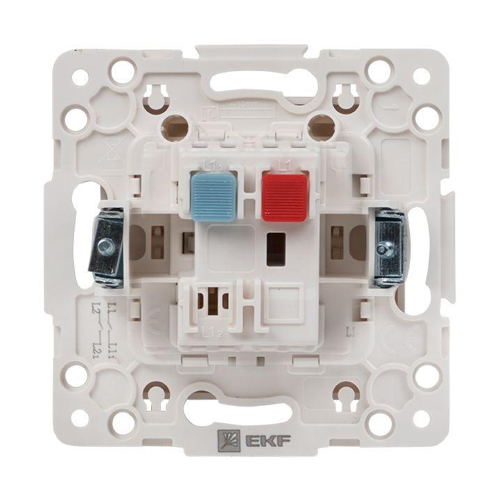 Выключатель 1-кл. Стокгольм 10А механизм бел. PROxima EKF EYV10-121-10